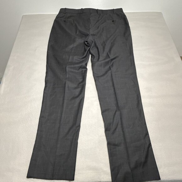 Peter Millar 100% Wool Dress Pants SB Flynn 50R 44W Flat Front Gray NWT $845.00 - Picture 6 of 8